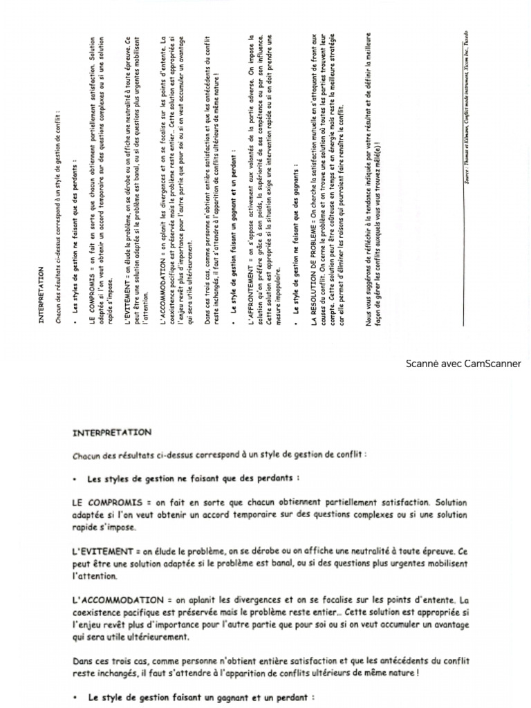 Gestion de Conflit | PDF