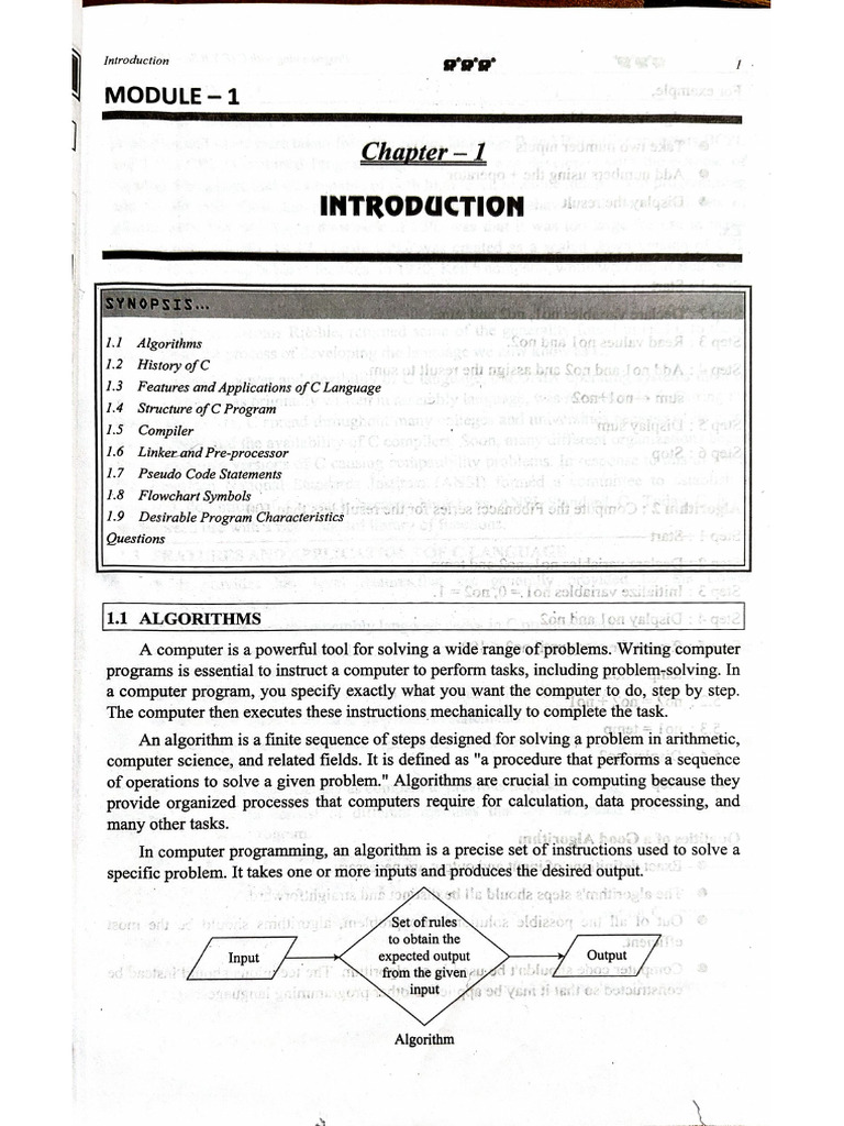 c Programming Ch 1 and 2 | PDF