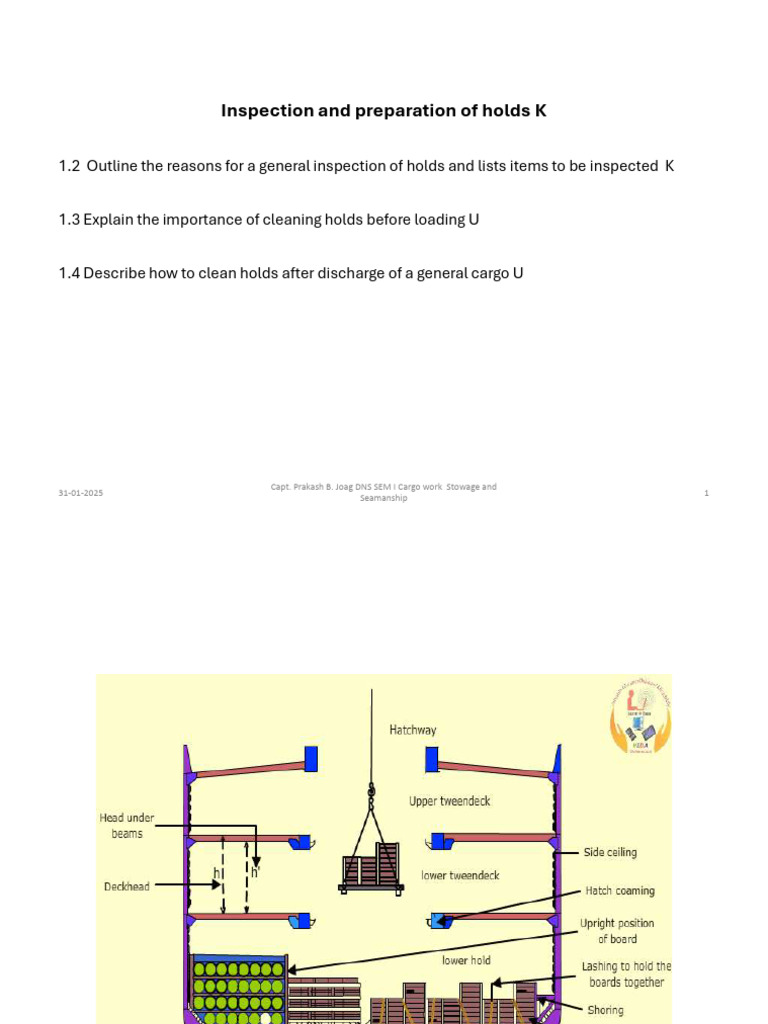 Cargo Hold Inspection and Preparation Guide | PDF | Shipping | Freight ...