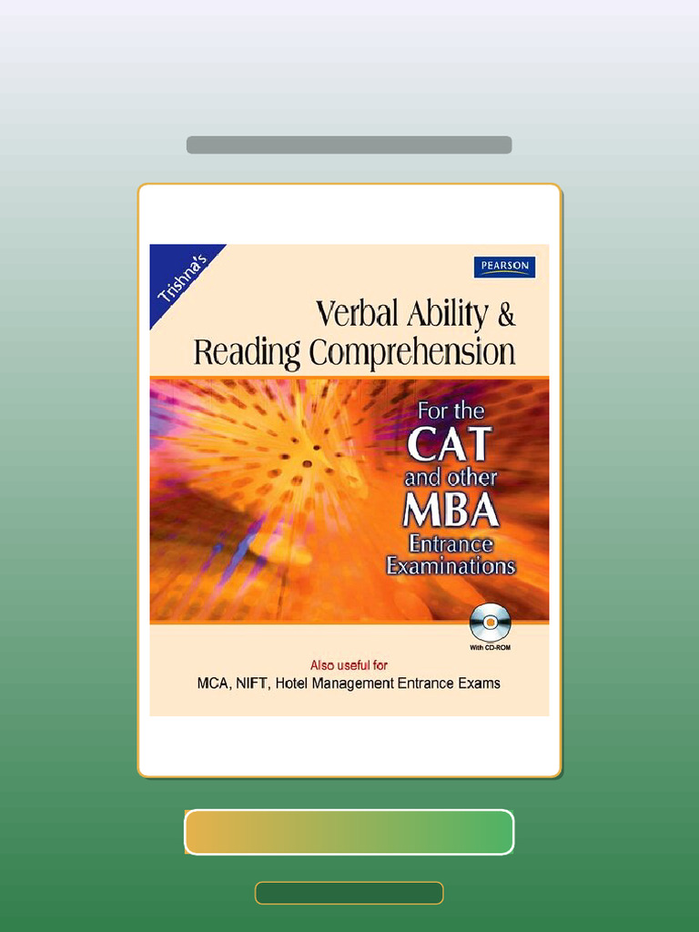 Complete Testbank Verbal Ability Reading Comprehension For The CAT and ...