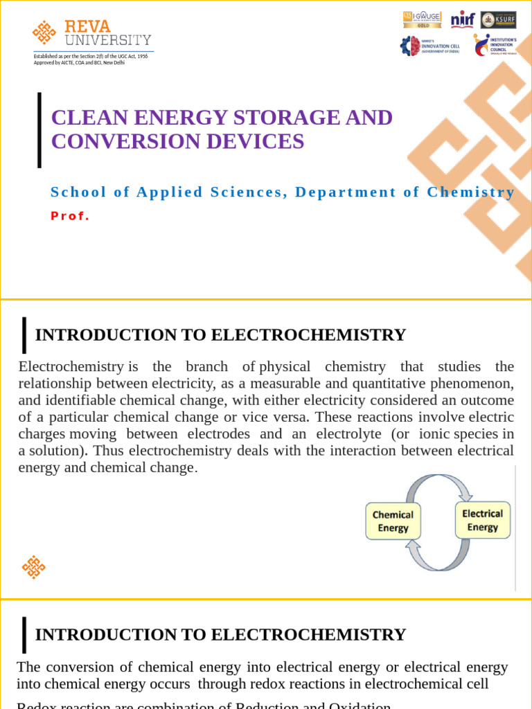 Unit-1 Clean Energy Storage and Conversion Devices | PDF | Lithium Ion ...
