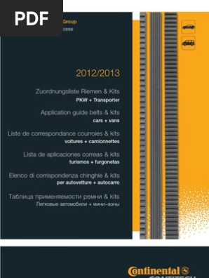 Contitech Catalogo De Correias Automotivas 12 13 Fabricantes De Vehiculos Electricos Vehiculos Terrestres