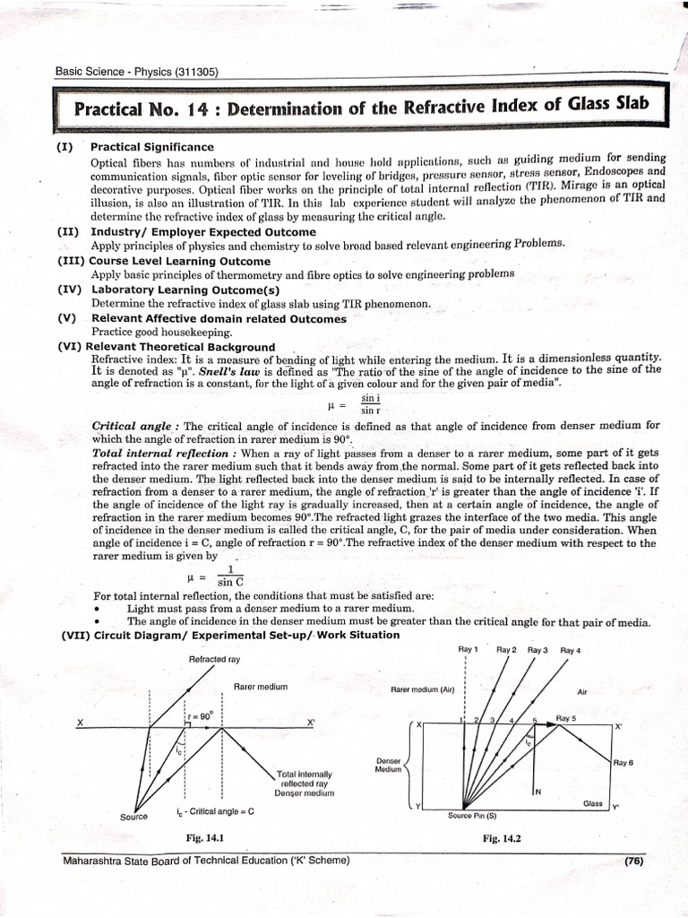 Physics Practical No - 14 | PDF