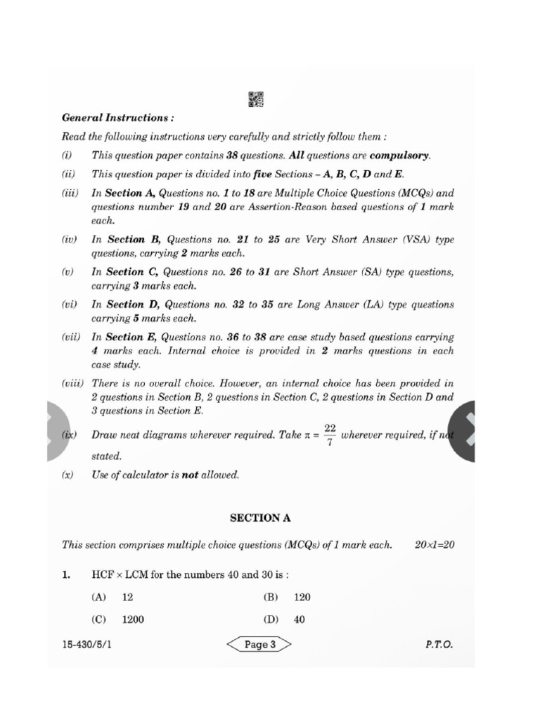 Maths 2024 | PDF