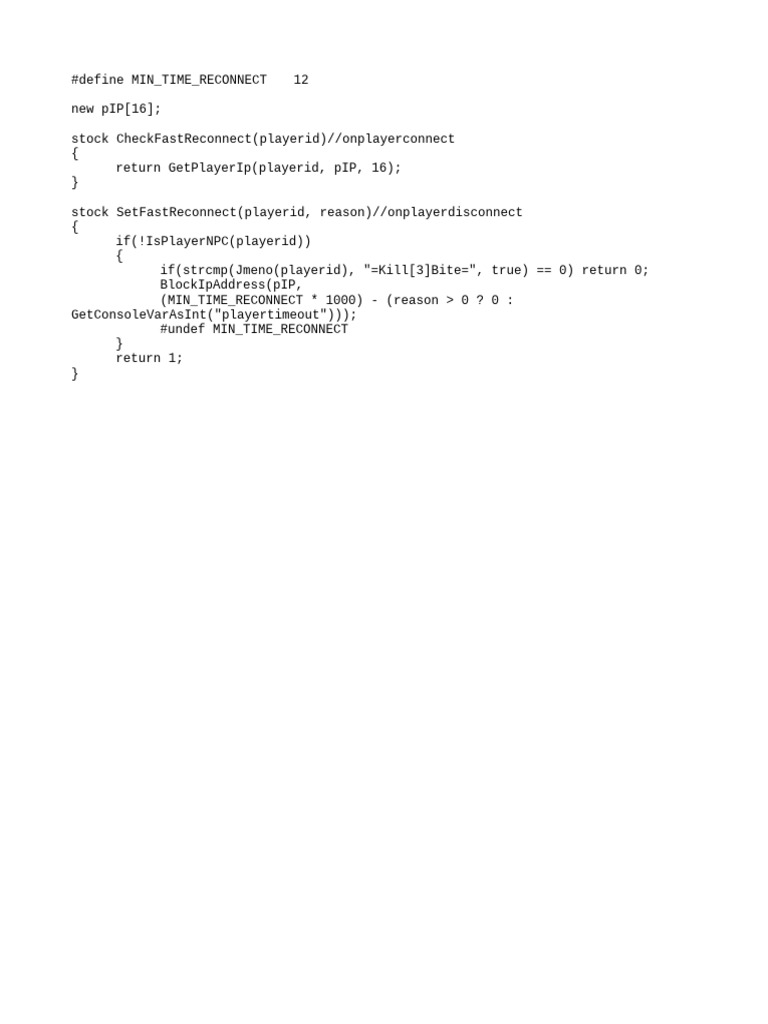 Fast Reconnect IP Blocking Script | PDF