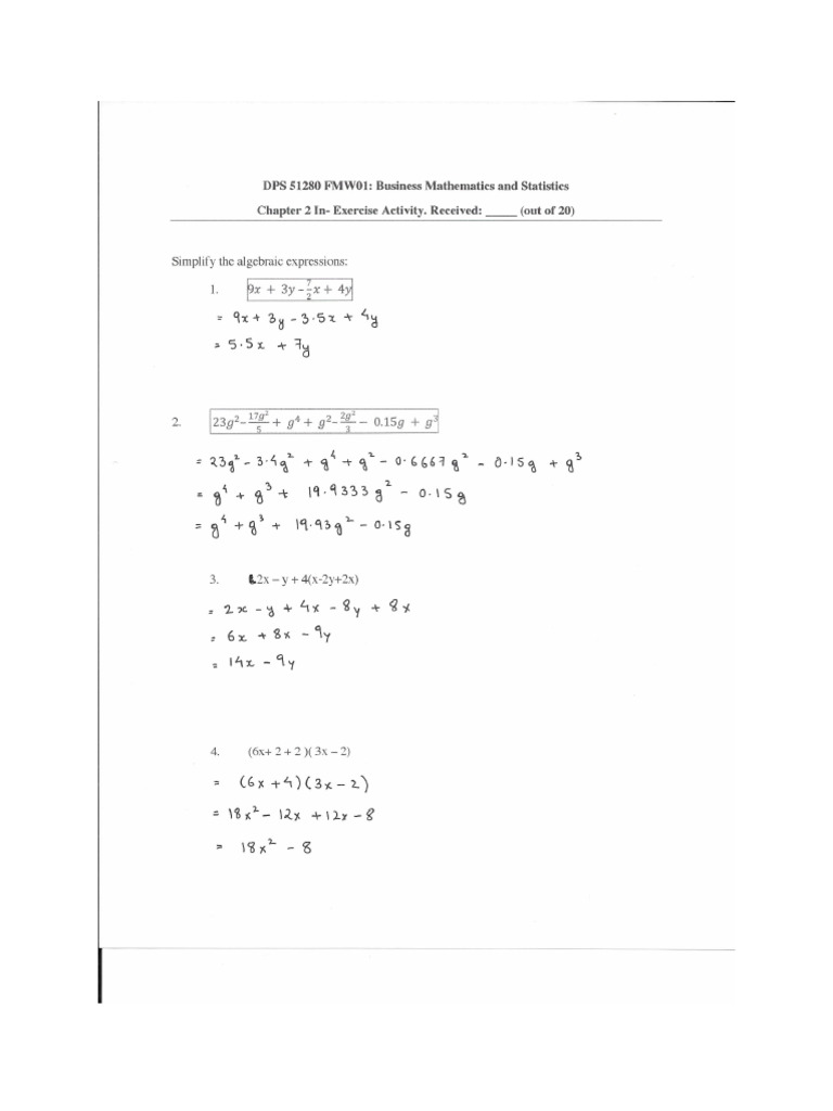 In-Class Activity 2 Solution | PDF