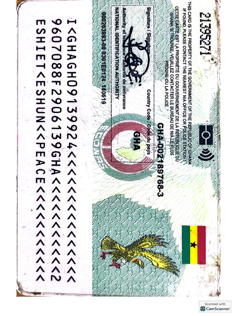 Ghana Card | PDF