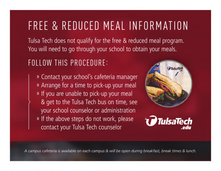 Free Reduced Lunch Info Card | PDF