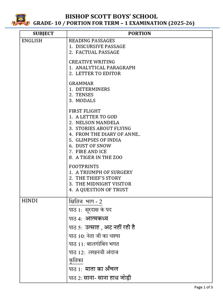 Grade 10 Term 1 Exam Portion | PDF | Equations | Algebra