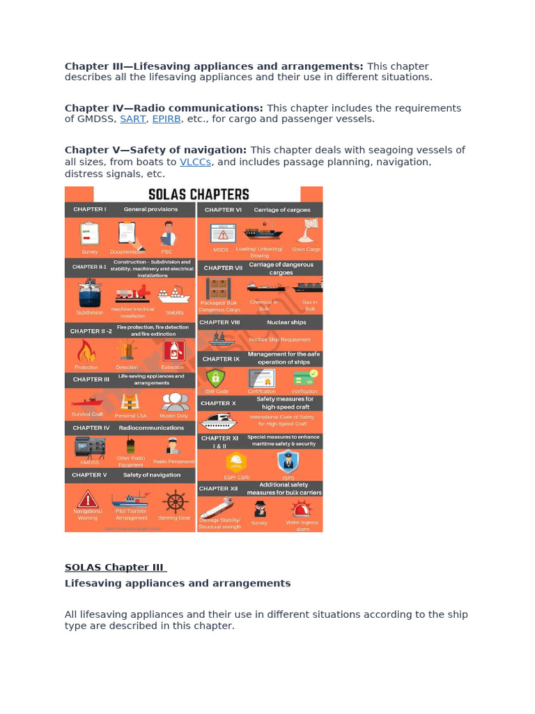 SOLAS Chapter IV: Radio Communications Requirements | PDF | Ships ...