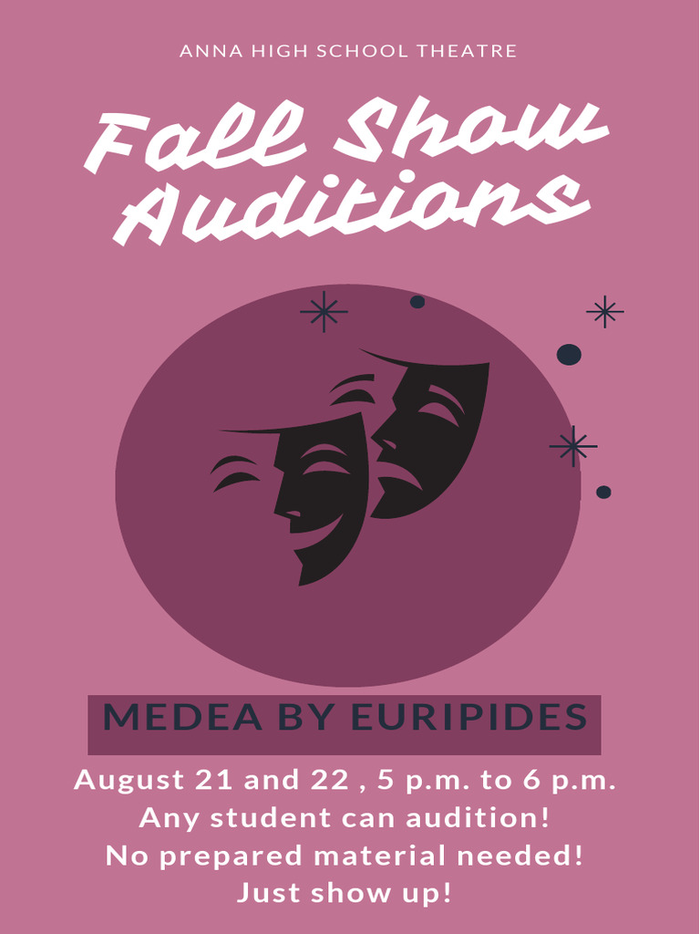 Medea Fall Show Auditions | PDF