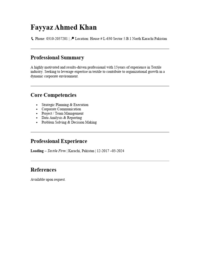 Final CV | PDF