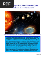 Nine Planets (Navagraha) Quiz