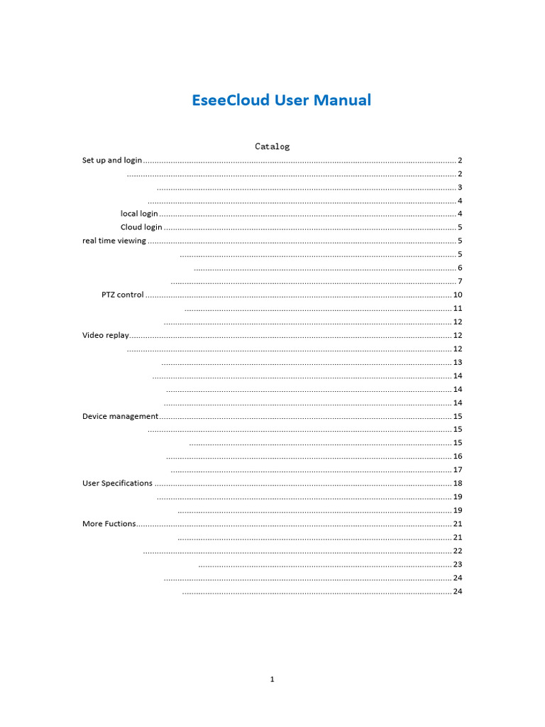 EseeCloud User Manual Overview | PDF | Password | Login