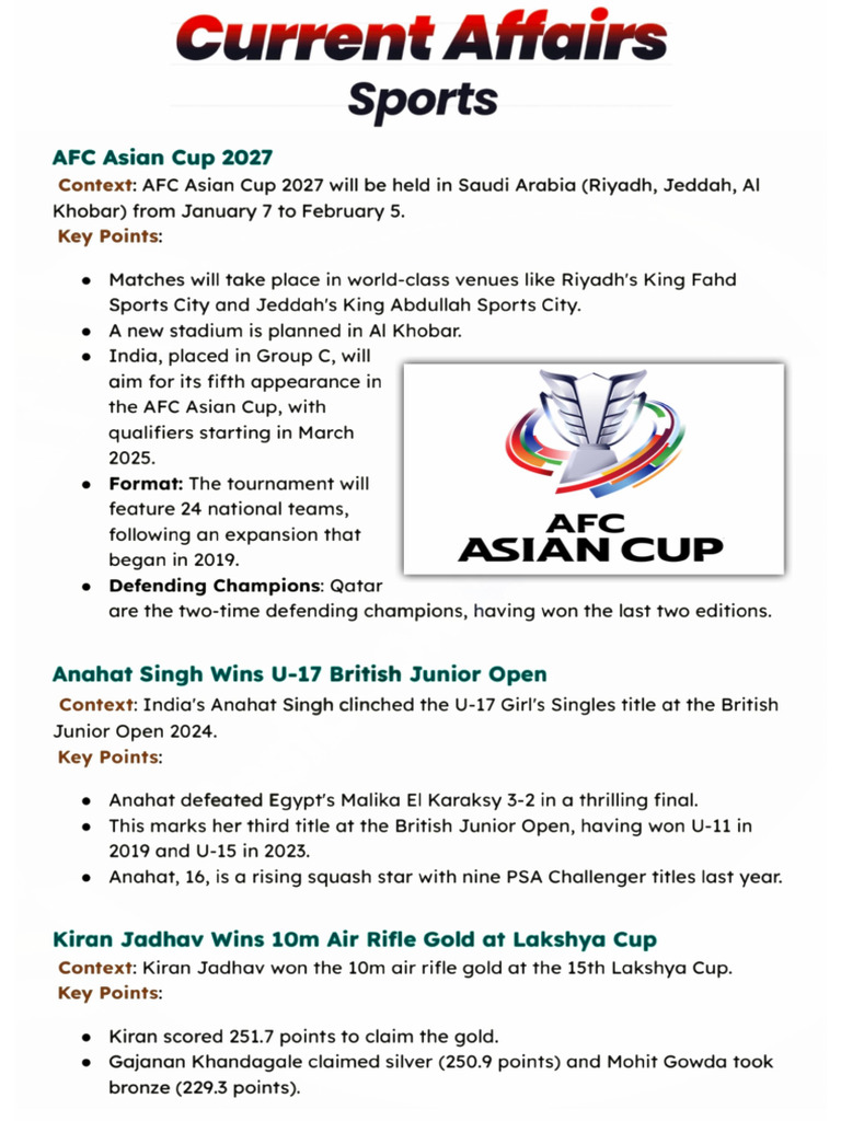 Sports CA January 2025 | PDF