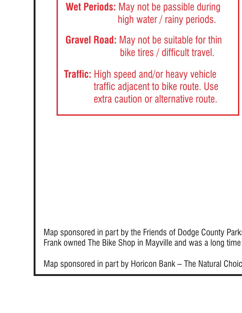 Horicon Tour de Marsh Map PDF Outdoor Recreation Transportation Engineering