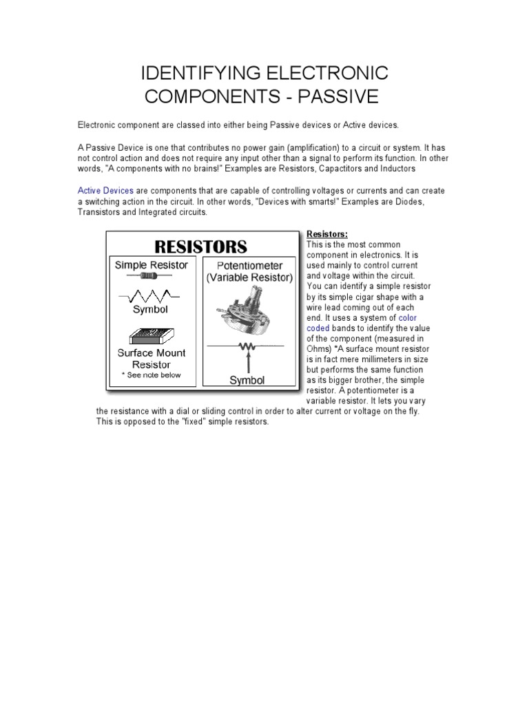 Identification | PDF | Passivity (Engineering) | Electronic Component