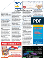 Pharmacy Daily For Thu 10 May 2012 - Direct Distribution Warning, Arthritis, Complementary Investment, Sensitive Teeth and Much More...