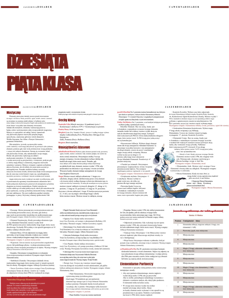DB #191 - Klasa Mistyczny | PDF