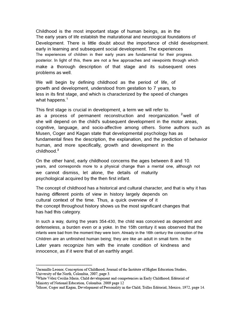 Understanding Childhood Development Stages | PDF | Child Development ...