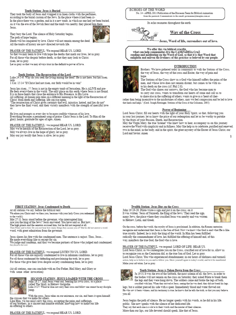 Biblical Stations of The Cross PDF | PDF | Jesus | Prayer