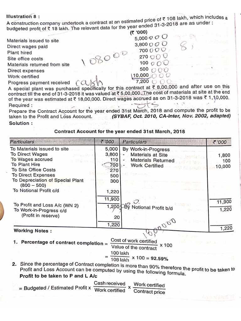 Contract Costing | PDF