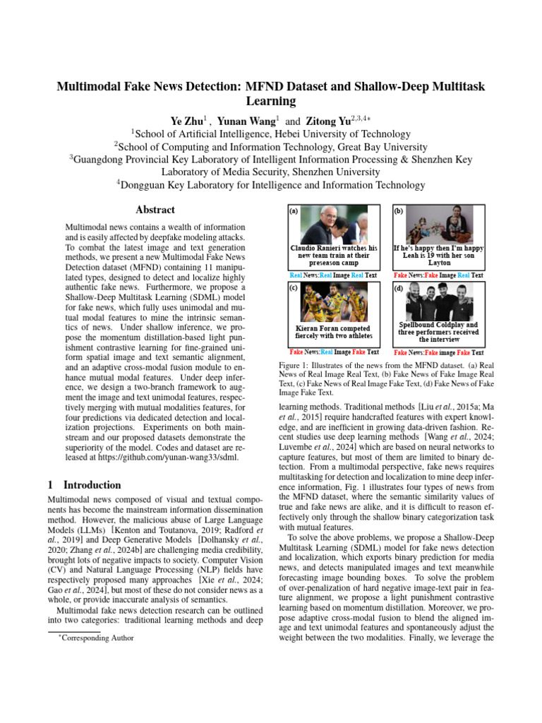 Multimodal Fake News Detection Dataset | PDF | Receiver Operating ...
