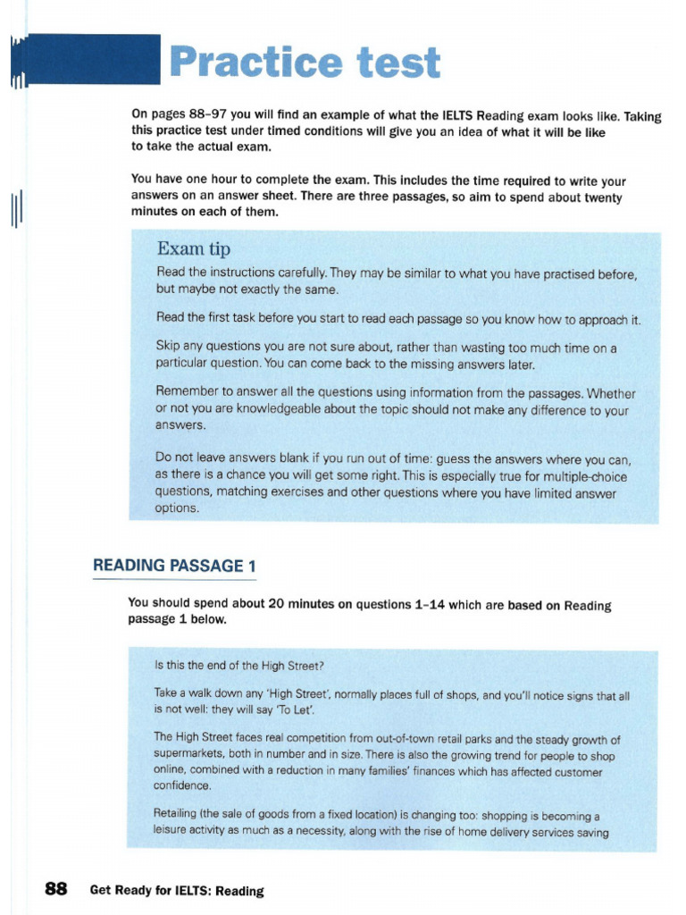 Reading Test 0001 | PDF
