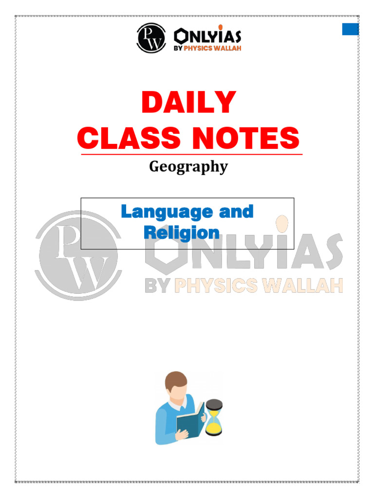 748) Geography Language and Religion Daily Class Notes | PDF | Dialect ...