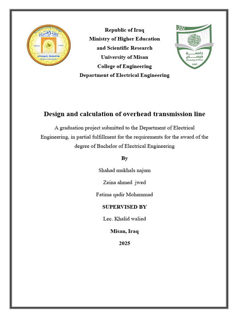Design of 132kV Overhead Transmission Line | PDF | Electric Power ...