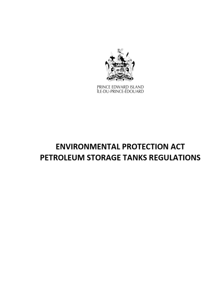 E&09-13-Environmental Protection Act Petroleum Storage Tanks ...