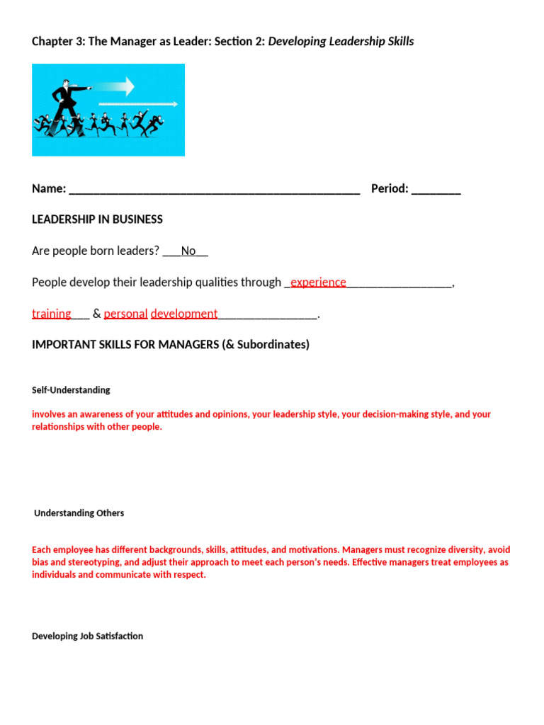 Understanding Leadership Skills | PDF
