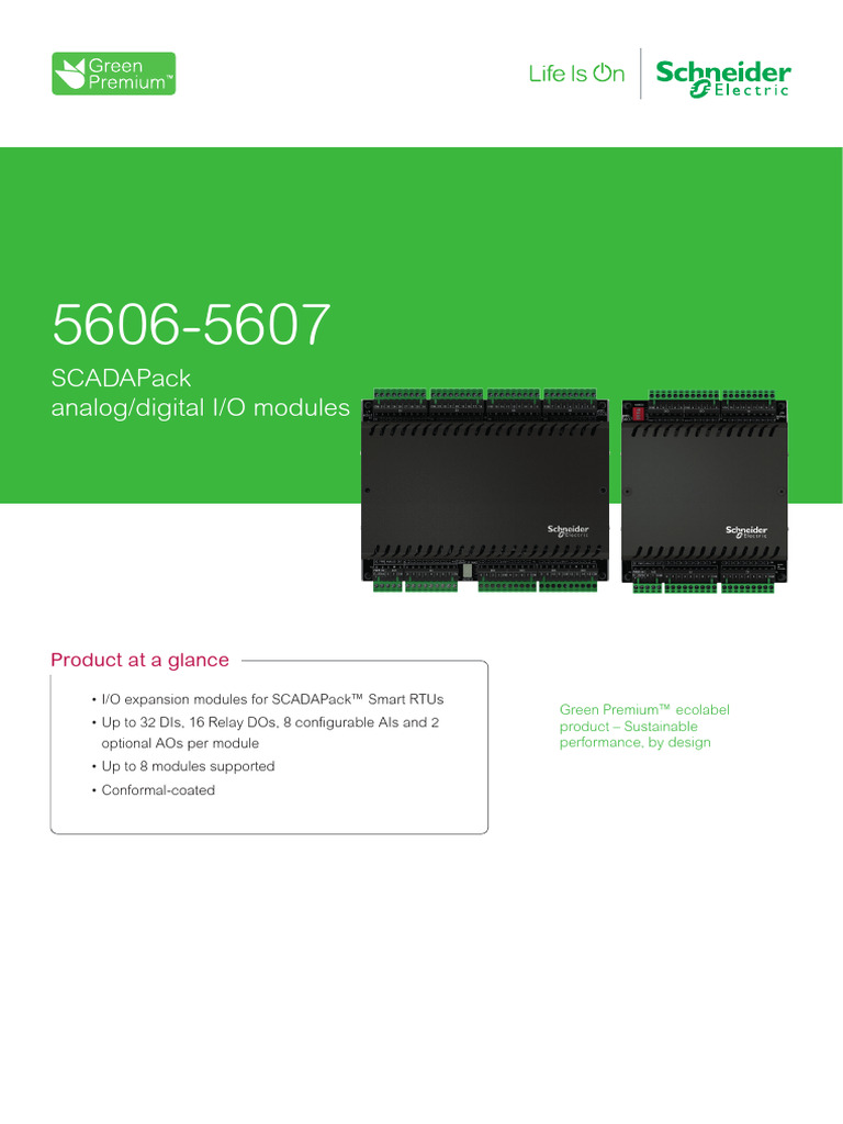 SCADAPack I/O Modules Overview | PDF | Analog To Digital Converter ...