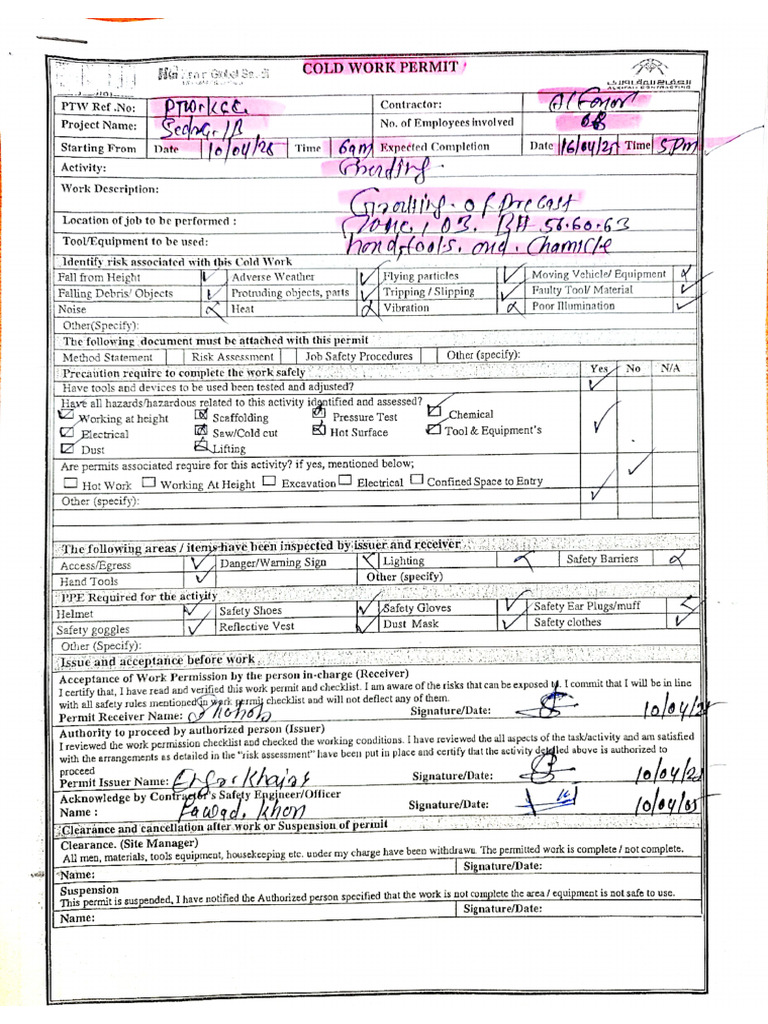 Cold Work Permit 04-12-2025 08.18 | PDF