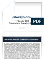 Gain Capital Q1 2012 Earnings Presentation