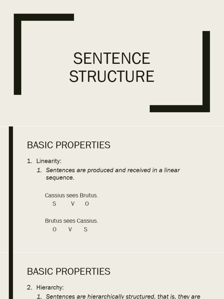 Understanding Sentence Structure Basics | PDF | Clause | Verb