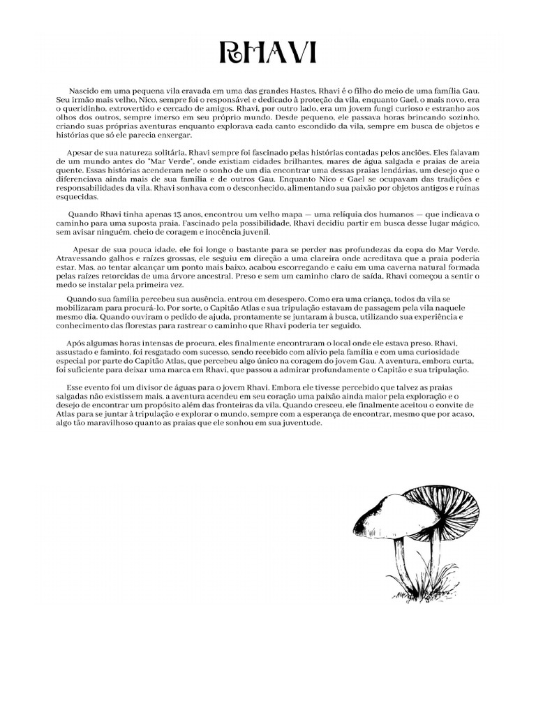 História Do Rhavi | PDF