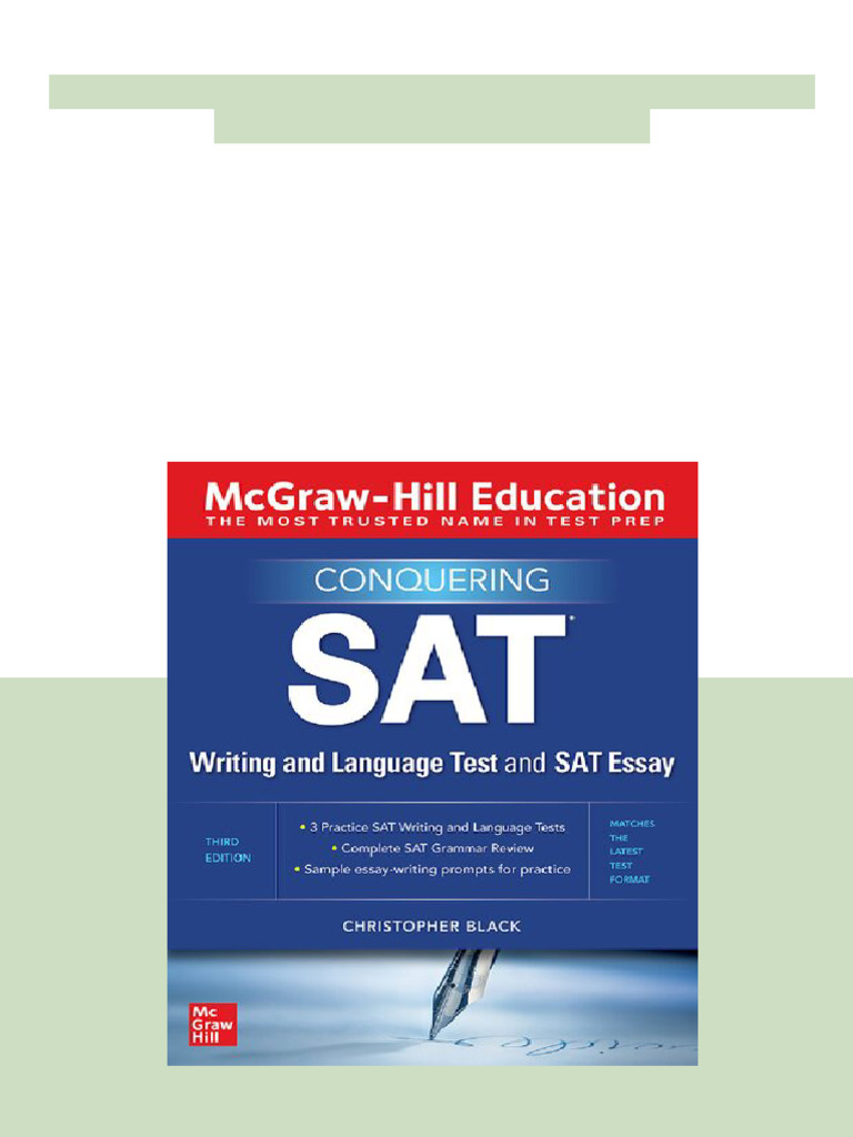 Conquering The SAT Writing and Language Test and SAT Essay, 3rd Edition ...