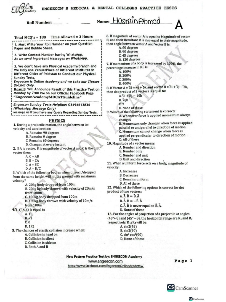 Engeecon All Test | PDF
