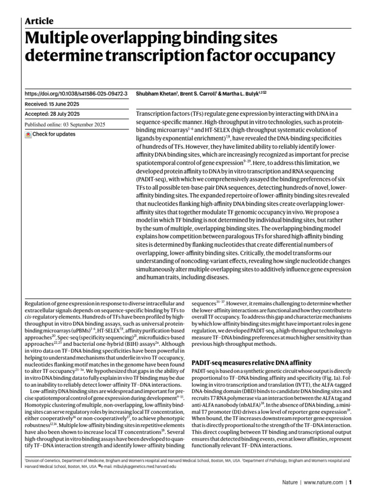 Transcription Factor Binding Insights | PDF | Dna | Regulation Of Gene ...