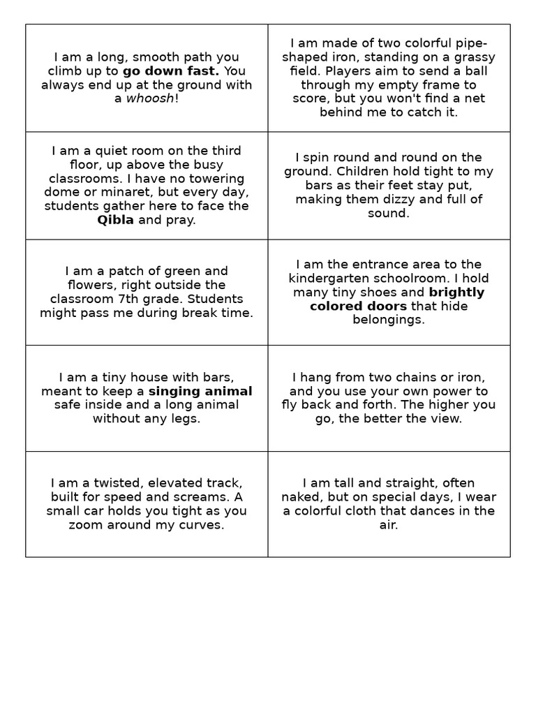 Place Riddle | PDF