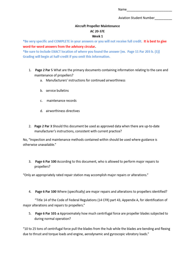 AC 20-37E Week 1 | PDF