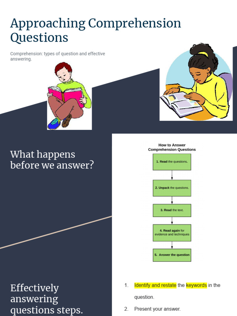 Mastering Comprehension Questions | PDF