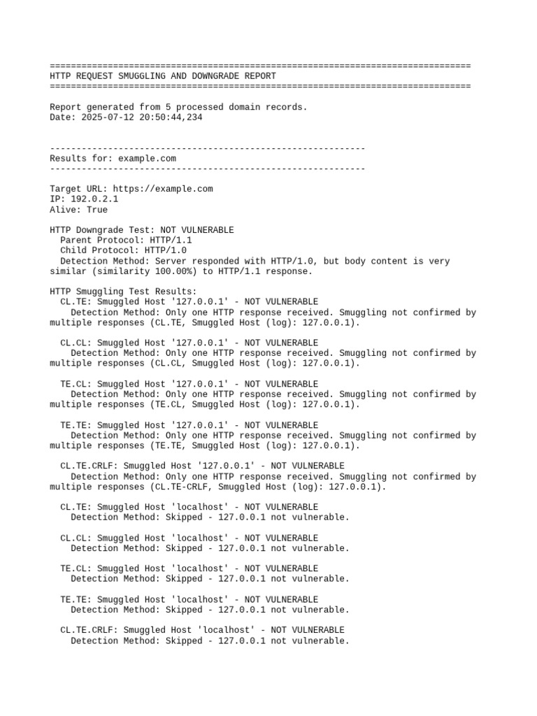 HTTP Request Smuggling Report 2025 | PDF | Network Architecture ...