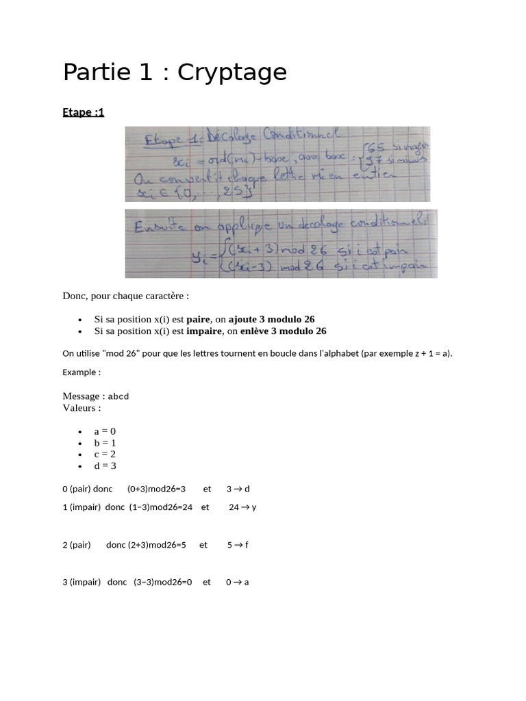 Méthode de Cryptage et Déchiffrage | PDF