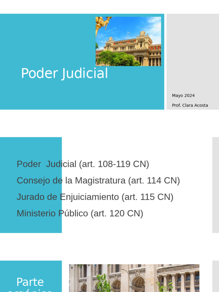 Estructura y Funciones del Poder Judicial | PDF | Judicaturas | Fiscal