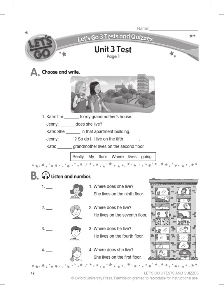 Let’s Go 3 Unit 3 Tests & Quizzes | PDF | Chess Theory
