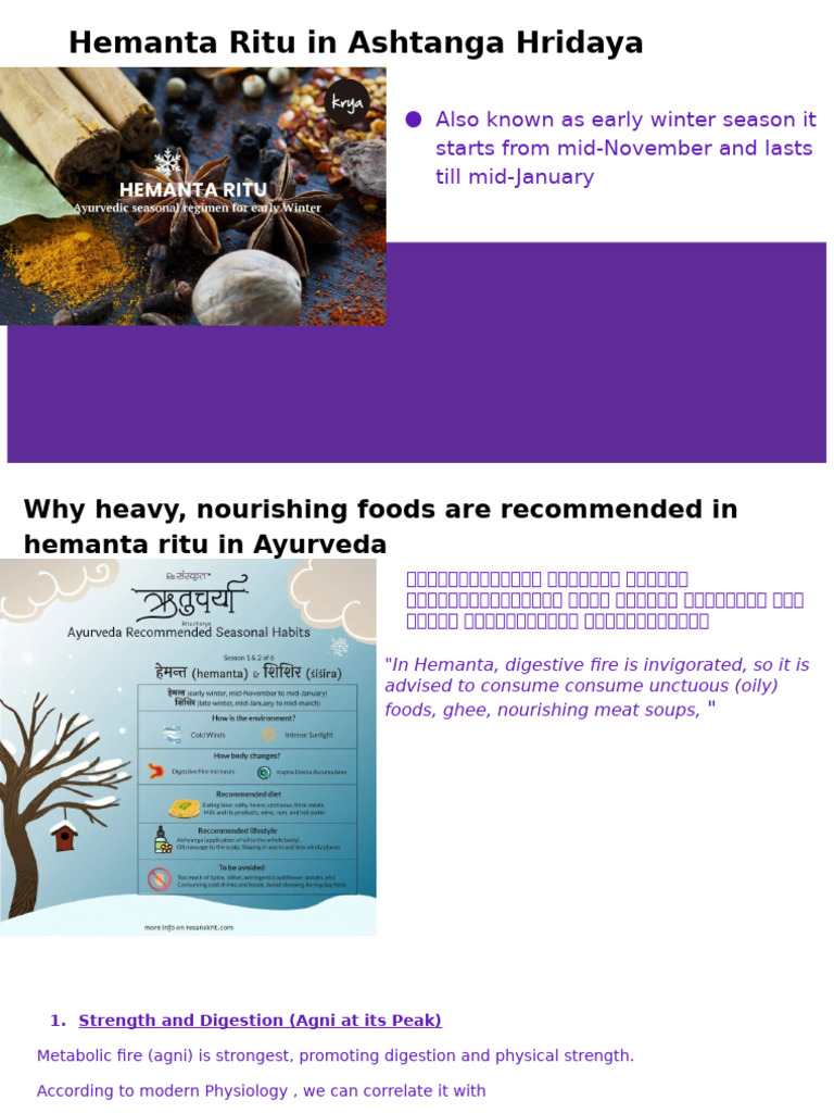 Hemanta Ritu: Ayurvedic Winter Wellness | PDF | Hypothermia ...
