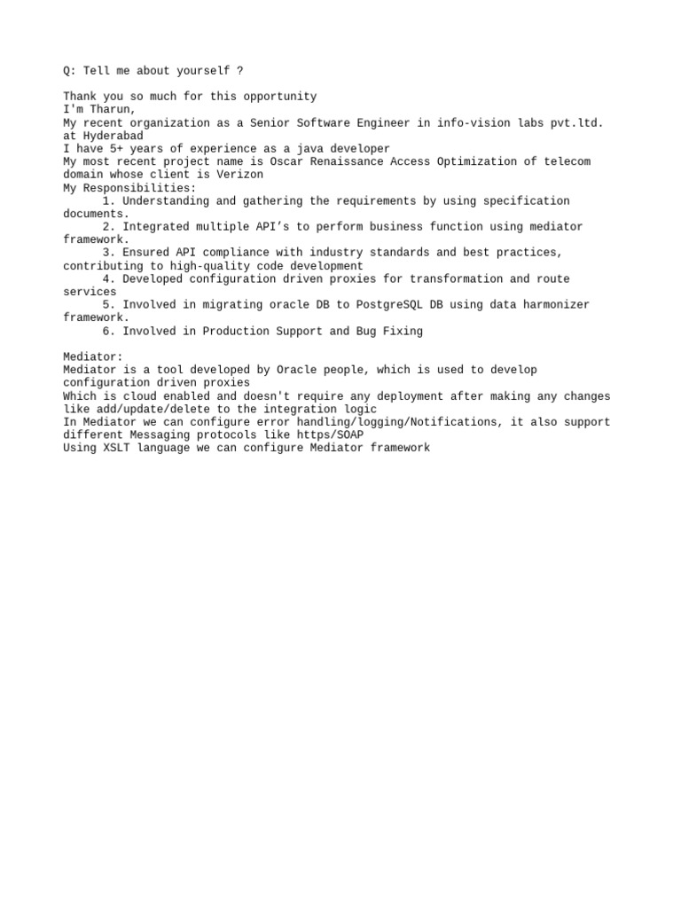 Senior Software Engineer Profile: Java Expertise | PDF