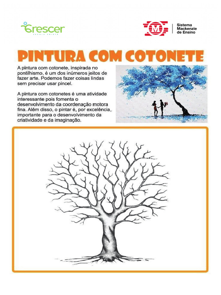 Atividade de Artes - Pintura Com Cotonete - 20250830 - 225736 - 0000 | PDF